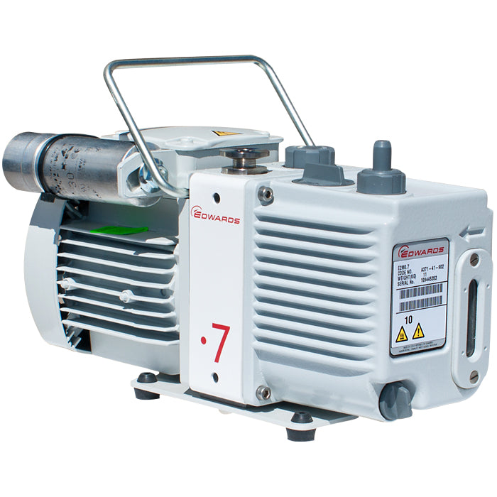 Edwards 0.7 E2M0.7 Rotary Vane Dual Stage Mechanical Vacuum Pump, 115 VAC 1 ph. PN: A37141902