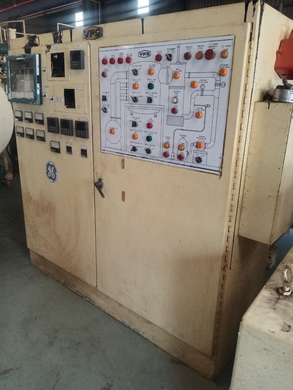 Used VFS / IPSEN Vertical Vacuum Furnace 72" Diameter x 60" High 2 Bar - Good Condition